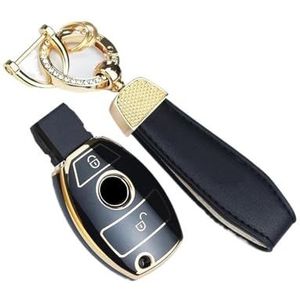 Sleutelbehuizing Autosleutel Case Cover Accessoires Sleutel Tas Houder Shell Sleutelhanger Voor A B C S Klasse Voor AMG GLA CLA GLC W176 W221 W204 W205 Autosleutelhoesje(1 UK)