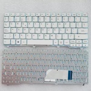 US/SP/FR laptoptoetsenbord voor Lenovo voor ideapad 100S 100S-11IBY Engels toetsenbord zwart/wit(SP)