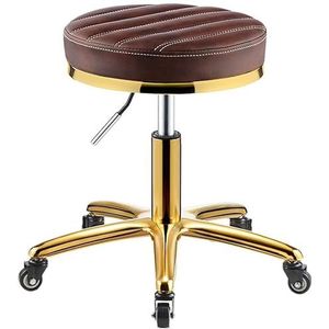 WYUYIWH Ronde Rolling Kruk Stoel Verstelbare Kruk Kantoor Salon Tattoo Keuken Massage Werk Hoogte Verstelbare Draaibare Kruk