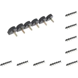 10 Set 3 Paar Hoge Hak Tips Kranen Schoen Reparatie Vervanging Deuvels Stiletto Pads 8mm, Zwart