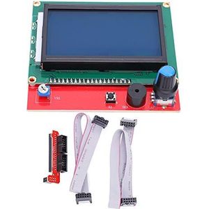 12864 LCD-bedieningspaneel, displaykaart, intelligente displaymodule, controller voor 3D-printers met lijnen, 2 stuks