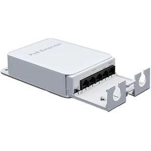 5-poorts POE Extender - Buitennetwerk - IP55 - 100/1000Mbps - VLAN 44-57V