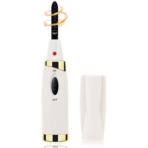 Elektrische wimperkruller voor Instant Glam Langdurige Natuurlijke Wimperkam Verwarmde Wimper Curling Tools (Wit)