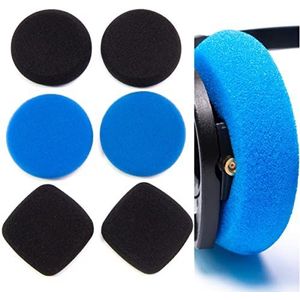 Voarmaks 3 paar schuimkussen oorkussens kits compatibel met Koss Portapro Porta Pro-hoofdtelefoon Porta Pros Ksc75 Ksc35 Pads (Blauwe zwarte sets/kits)
