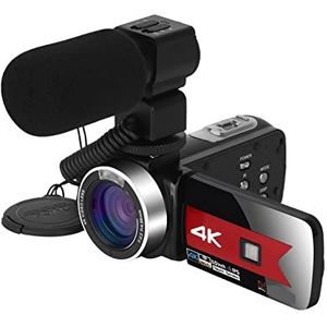 Videocamera, 4K-camcorder Live streaming Webcam 56MP digitale camera's for fotografie Nachtzicht Vlog-videorecorder(No SD Card,NA-U800-LO)