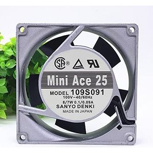 For Sanyo 109S091 100V 0.1/0.09A 9025 90mm aluminum frame AC cooling fan