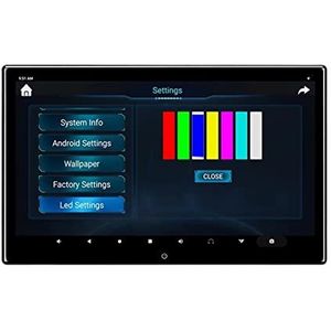 Draagbare dvd-speler voor videospelers op hoofdsteunen in auto's 13.3 Inch Auto Hoofdsteun Monitor 4K 1080P Video Dvd-speler 2G/32GB FM Miracast SD HDMI Screen Mirroring met HD-roterend scherm (Color