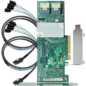 LSI 9201-8i RAID-controllerkaart 6G HBA FW P20 9211-8i IT-modus ZFS FreeNAS unRAID SAS PCI E uitbreidingskaart + 2* SFF-8087 SATA