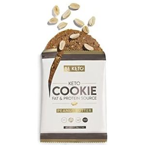 Be Keto Keto Cookie Pindakaas 50g - Plantaardig, slechts 2 g natuurlijke suikers - volledig Keto glutenvrij