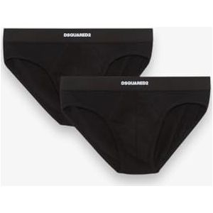 DSQUARED2 Slip Twin Pack Letter DCX200070 (IT, Text, L, Regular, 001 - Zwart)