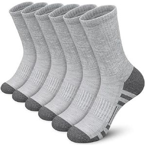 LCKJLJ Katoenen Sokken in de Zwarte en Witte Grijze Lange Sokken van de Mensensport in Sportsokken Comfortabel en Handig, Grijs, 39 EU