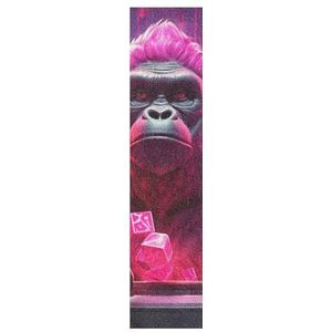 Gorilla D'Arte Griptape voor skateboard grip tape, lichtroze en cool patroon, zelfklevend, antislip, voor longboard stickers, grip (23 x 84 cm, 1 stuk)