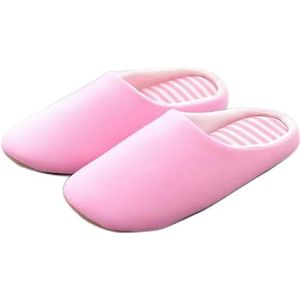 Leuke Beer Winter Bont Pluche Slippers Vrouwen Mannen Thuis Warm Vrouwen Slides Outdoor Gezellige Katoenen Schoenen Unisex Schoeisel, Vloer Roze, 44-45