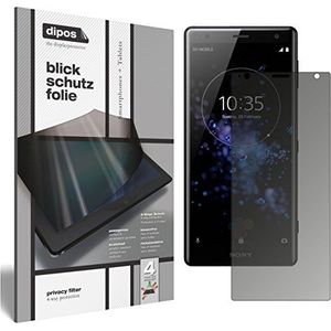 dipos I Privacyfilter compatibel met Sony Xperia XZ2 Compact Screen Protector Anti-Spy 4-Way Protection