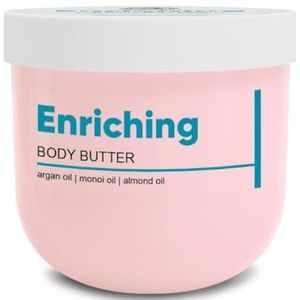 Body Butter Voedende 200 g - Crème met Arganolie, Monoi-olie en Amandelolie - Hydratatie & Voeding voor de Huid - Lichaams- & Handverzorging - Vanille Geur - Schoonheid