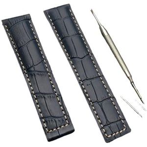 20mm 22mm 24mm Zwart Blauw Bruin Mat Lederen Horlogeband Voor TAG HEUER CARRERA AQUARACER Monaco F1 Horlogeband Armband – koop de beste producten in de online winkel