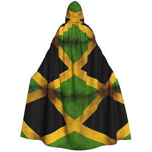 Oude Jamaicaanse Vlag Unisex Oversized Hoed Cape Voor Halloween Kostuum Party Rollenspel
