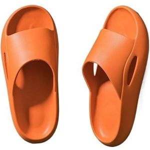 Non-slip Bathroom Slippers,Soft Slippers,Indoor And Outdoor Platform Pool Slippers Shower Slippers (Color : Orange, Size : 38-39)