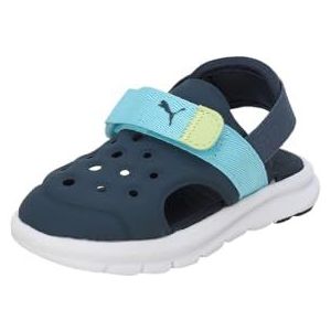 PUMA Jongens Unisex kinderen Evolve Ac Inf schuifsandalen, Dark Night Hero Blue Lily Pad, 27 EU