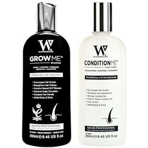 Watermans haargroei-shampoo Gezonder schonere hoofdhuid, Snelle haargroei shampoo UK gemaakt haargroeisysteem, haarshampoo vitamine vrouwen en mannen