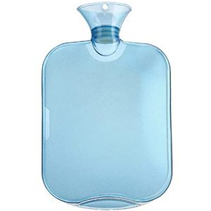Mini warm water bottlehot, warmwaterkruik veilig creatieve transparante warmwaterkruik hoge dichtheid PVC explosieveilige warmwaterkruik zakken massageverzorging (maat: blauw) (maat: blauw)
