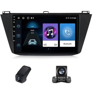Autoradio,Android 13 geldt geldt voor Volkswagen Tiguan 2 Mk 2016-2022 9 inch HD touchscreen autoradio met draadloze Carplay Android Auto Bluetooth stuurbediening Achteruitrijcamera(NF-2)