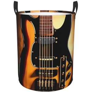 Instrumentale gitaar wasmand met handgrepen, opvouwbare wasmand Oxford doek vuile kleding mand waterdichte kleding speelgoed opslag bak organizer voor slaapkamer badkamer slaapzaal