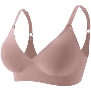 Ondergoed Naadloze Bras Voor Vrouw Draadloze Slaap Verwijderbare Gewatteerde Bralette Een Stuk Brassiere Geen Draad, PINK, S