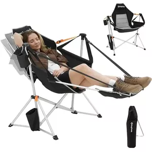 AMANKA XXL hangstoel met hangstoelframe - Black