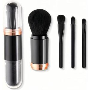 4-in-1 multifunctionele telescopische make-up borstel blush beauty tool