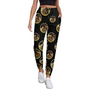 American Bald Eagle Joggingbroek Voor Vrouwen Hoge Taille Joggers Casual Lounge Broek Met Zakken Voor Workout Running