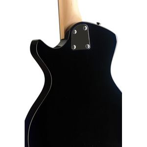 Stagg elektrische gitaar-Silveray-serie - speciaal model met massief mahoniehouten lichaam, zwart