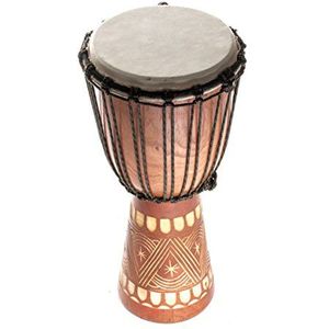 Djembe Trommel Bongo Drum Handtrommel, percussie voor kinderen, fair trade 30 cm