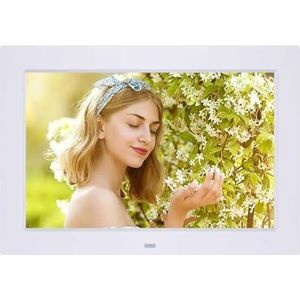 10,1 Inch HD Digitale Fotolijst 1280x800 HD Ultradunne LED Elektronisch Fotoalbum LCD-fotolijst For Kerstverjaardagscadeaus Eenvoudig delen(DPF-1012-White)