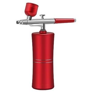 Een sproeier， Zuurstofinjector Airbrush Mini Luchtcompressor Kit Verfspuitpistool for Nail Art Tattoo Craft Cake Mist Sprayer(B)