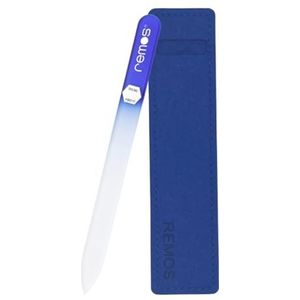 REMOS Nagelvijl van echt gehard glas - dubbelzijdig donkerblauw