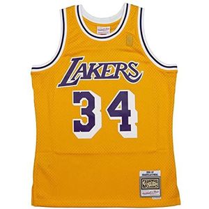 Mitchell & Ness Shaquille O'Neal #34 Los Angeles Lakers NBA Kids Swingman Home Jersey - L