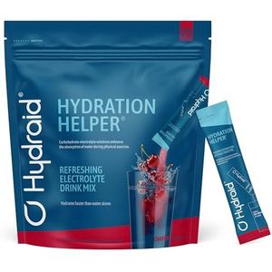 Hydraid Hydration Helper® CHERRY – Rapid Rehydration & Recovery – Elektrolytenpoeder met 1118 mg elektrolyten voor sport en snel herstel – 25 zakjes met kers smaak