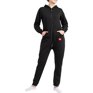 Basisstoff Jumpi Jumpsuit voor dames, eendelig, zwart, S