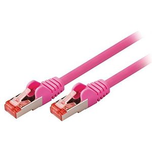 Valueline vlcp85221p75 7,5 m Cat6 S/FTP (S-STP) netwerkkabel roze