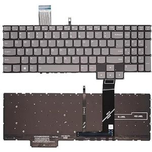 Laptoptoetsenbord voor Lenovo R7000/R7000P Y7000/Y7000P 2022 voor Legion 5 15IAH7H/PRO 16IAHTH(Grey with backlit)