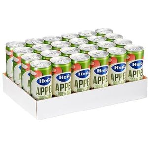 Hero Appelsap - Blikjes Appelsap Fruitsap - 100% Puur Fruit - Handige Tray Frisdrank - 24 x 250ml