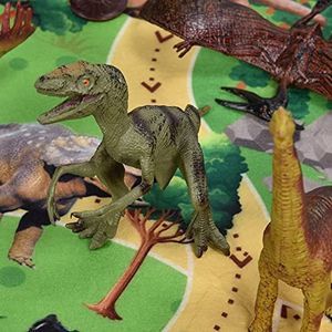 Dinosaurus speelset, multifunctioneel dinosaurusspeelgoed met activiteitsspeelkleed voor kinderdagverblijf voor cadeau voor kleuterschool voor thuis