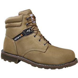 Carhartt Men's Traditional Welt 6"" Steel Toe Work Boot Industrial, Coyote Nubuck, 14