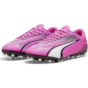 PUMA Mannen Ultra Play MG Voetbal Schoen, Poison Roze Wit Zwart, 6 UK, Poison Pink PUMA White PUMA Zwart, 39 EU