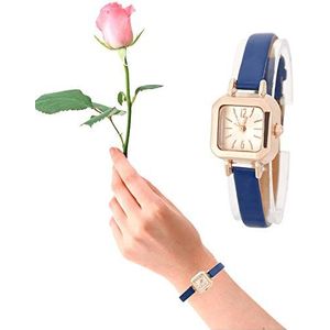 Polshorloge, horloge 7 kleuren voor vrienden als cadeau voor vrouwen voor meisjes (donkerblauw)