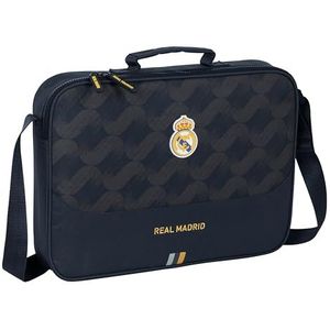Safta Real Madrid 2. Team 23/24 schooltas, aktetas, schoudertas, comfortabel en veelzijdig, kwaliteit en weerstand, 38 x 6 x 28 cm, marineblauw, Donkerblauw, Standaard, casual