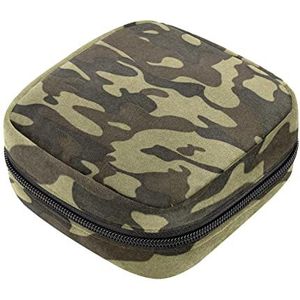 Maandverband Opbergtas, Vrouwelijke Product Pouches Draagbare Periode Kit Tas voor Meisjes Vrouwen Dames Camouflage, Meerkleurig, 4.7x6.6x6.6 in/12x17x17 cm