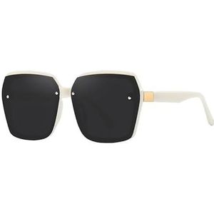 Randloze zonnebril Premium Feeling gepolariseerde zonnebril Dameszonnebril (Color : White, Size : Polarizer)