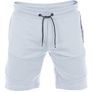 riverso RIVRainer Sweatshort voor heren, korte sweatshorts, bermuda, zomer, sport, bikershorts, katoen, zwart, groen, blauw, rood, S, M, L, XL, 2XL, 3XL, 4XL, 5XL, Lichtblauw (19200), L